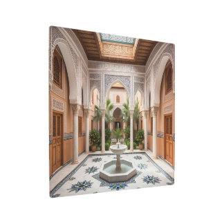 Experience the Timeless Elegance of Morocco. 🏛️✨ Metal Print