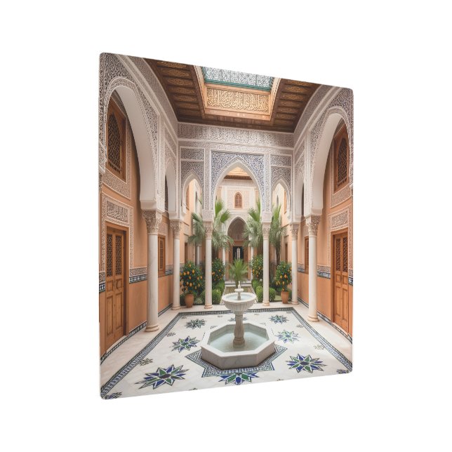 Experience the Timeless Elegance of Morocco. 🏛️✨ Metal Print (Angled)