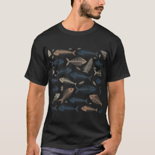 Experience Ultimate Fashion in Fishbone Patterns T-Shirt