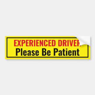 Experienced Driver Bumper Sticker