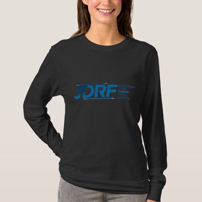 Experiencing a marathon - JDRF T-Shirt (Front)