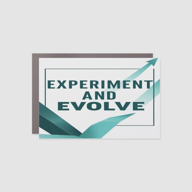 Experiment And Evolve option 2 Car Magnet (Front)