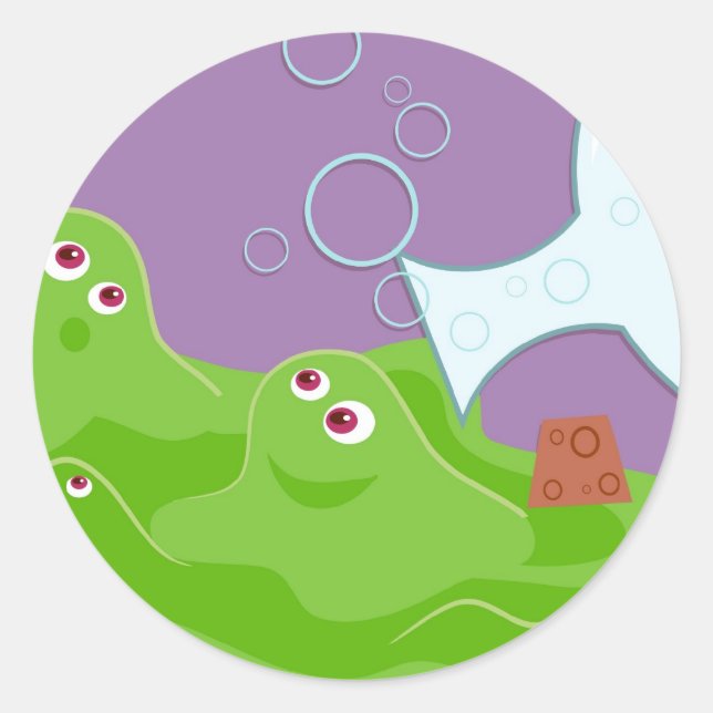 Experiment Classic Round Sticker (Front)