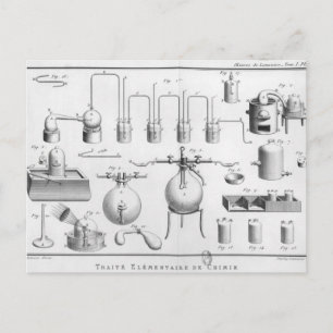 Experiment on the decomposition of water postcard