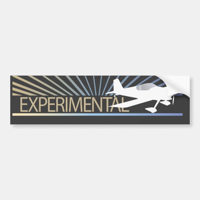Experimental Aircraft Bumper Sticker (Front)