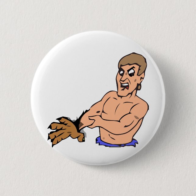 Experimental bearman pinback button (Front)