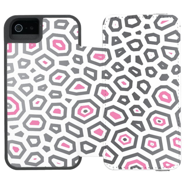 Experimental pattern 4 incipio iPhone wallet case (Folio Open)