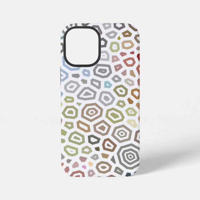 Experimental pattern 6 iphone case (Back)