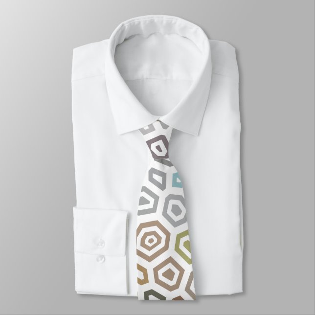 Experimental pattern 6 neck tie (Tied)
