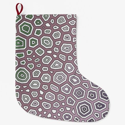 Experimental pattern large christmas stocking