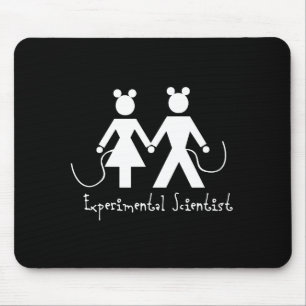 Experimental scientist Black Mouse Pad