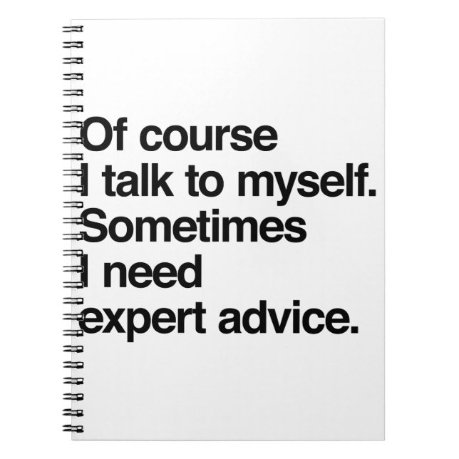 Expert Advice Notebook (Front)