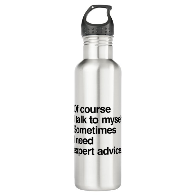 Expert Advice Stainless Steel Water Bottle (Front)