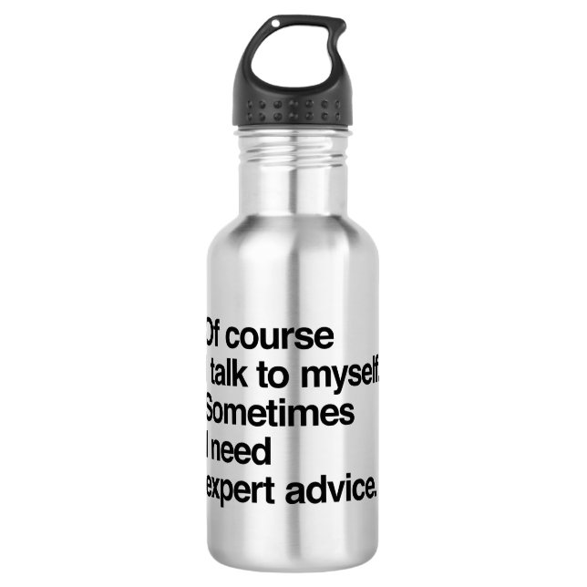Expert Advice Stainless Steel Water Bottle (Front)