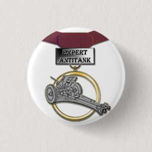 Expert Antitank Gunner medal button