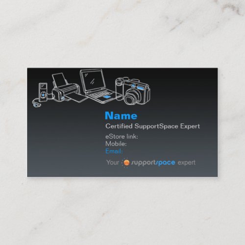 Expert Biz Card (Black) Business Cards