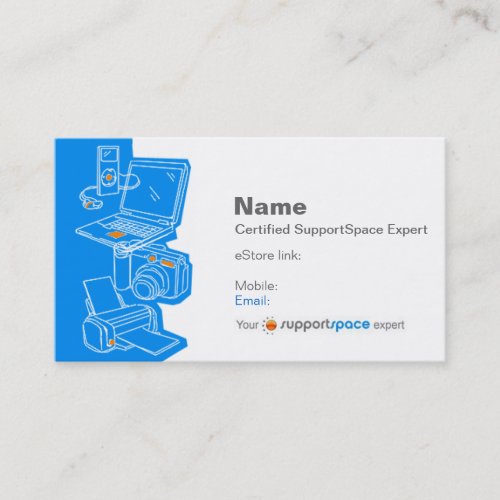 Expert Biz Card (Blue) - Store Version Business Card Templates