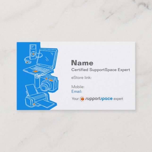 Expert Biz Card (Blue) - Store Version (Front)