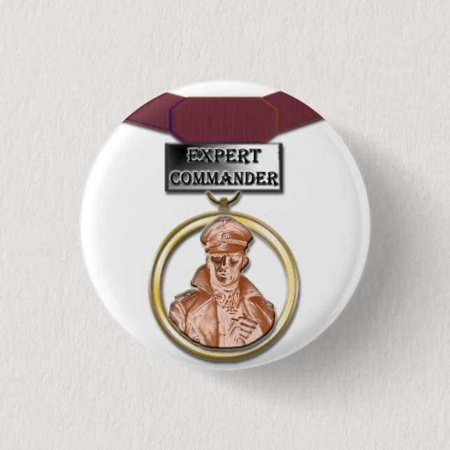 Expert Commander medal button (Front)