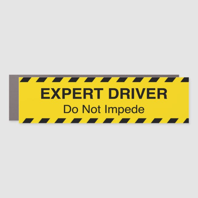 Expert Driver Car Magnet (Front)