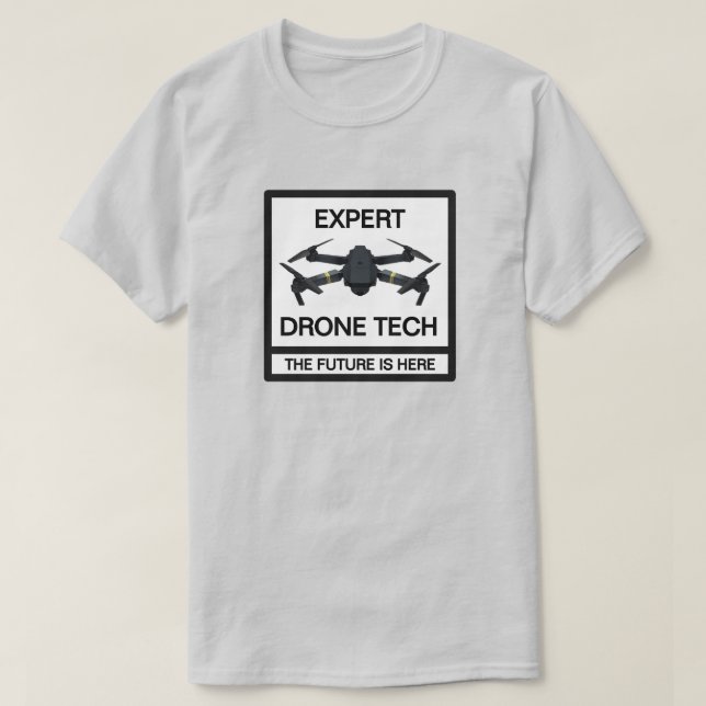 Expert Drone Tech™ T-Shirt (Design Front)