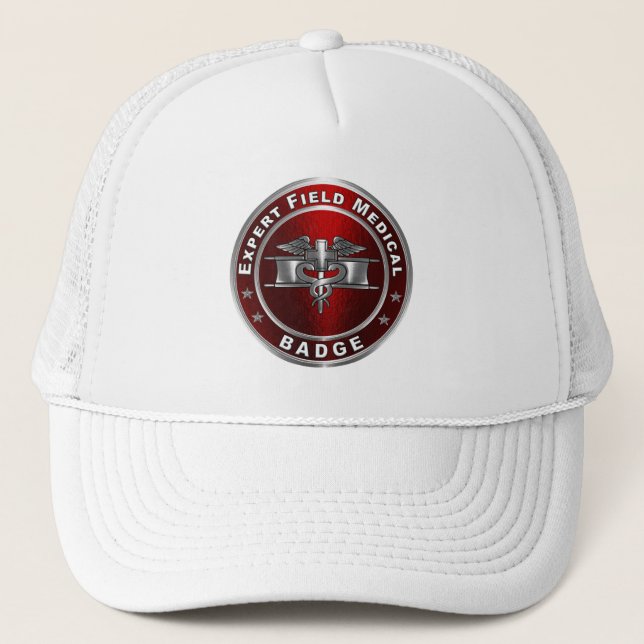 Expert Field Medical Badge EFMB Trucker Hat (Front)