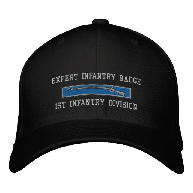 Expert Infantry Badge Embroidered Baseball Cap (Front)