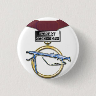 Expert Machine Gunner medal button