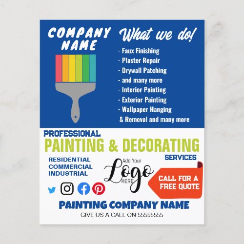 Expert navy Painting and Decoration Services  Flyer