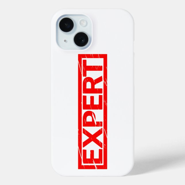 Expert Stamp Case-Mate iPhone Case (Back)