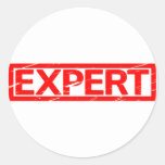 Expert Stamp Classic Round Sticker