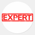 Expert Stamp Classic Round Sticker