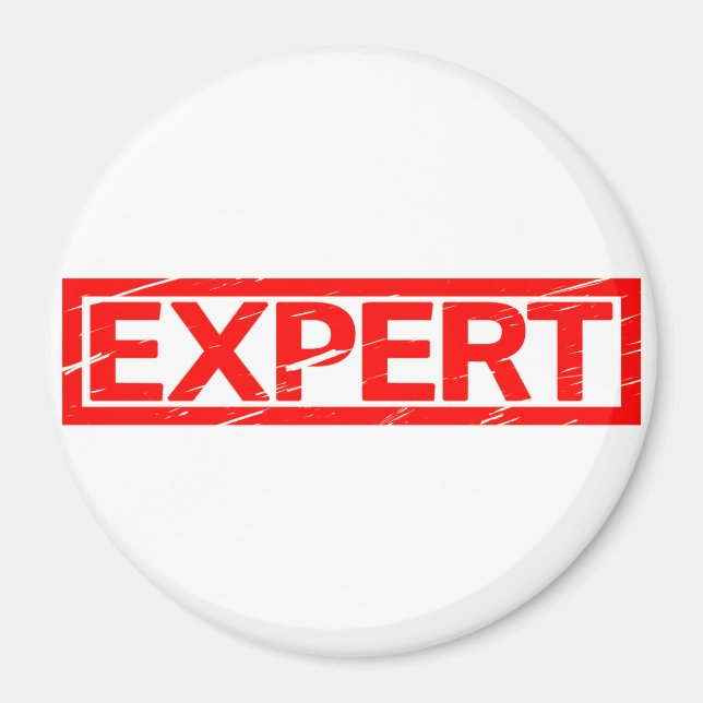 Expert Stamp Magnet (Front)