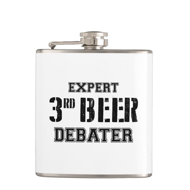 Expert Third Beer Debater Flask (Front)