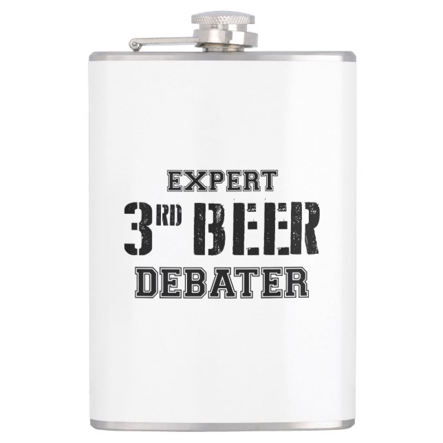 Expert Third Beer Debater Flask (Front)
