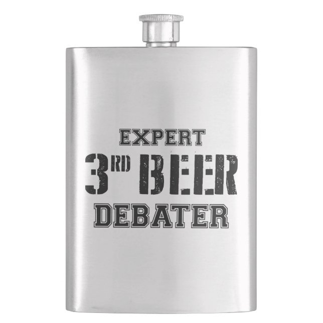 Expert Third Beer Debater Flask (Front)