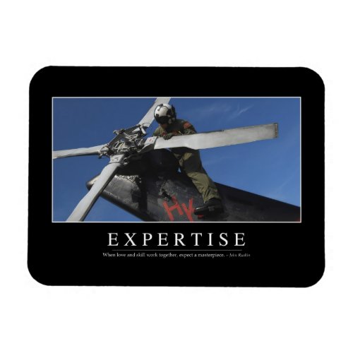 Expertise Inspirational Quote Magnet