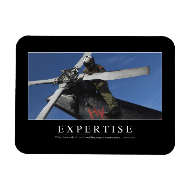 Expertise: Inspirational Quote Magnet (Horizontal)