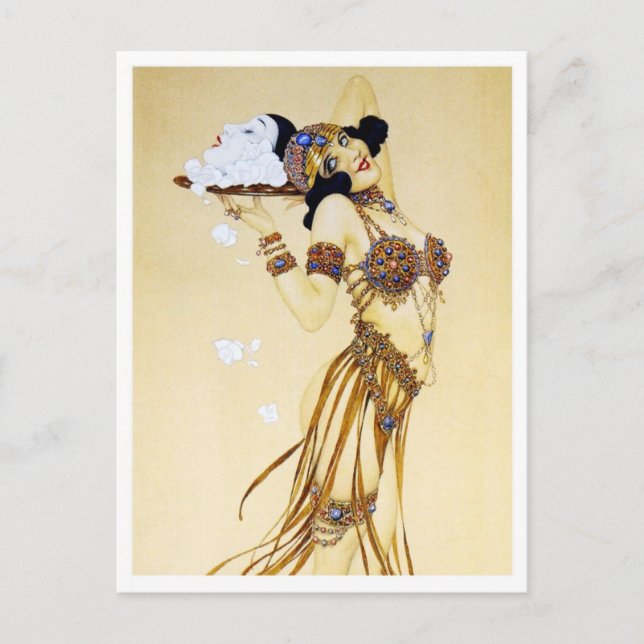 Expiation - from the Pierrot's Love Series Postcard (Front)