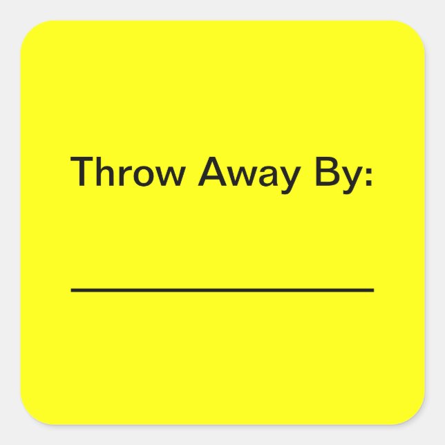 Expiration Date Stickers (Front)