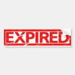 Expired Stamp Bumper Sticker