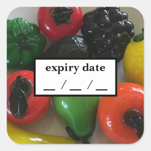 expiry date use by food sticker