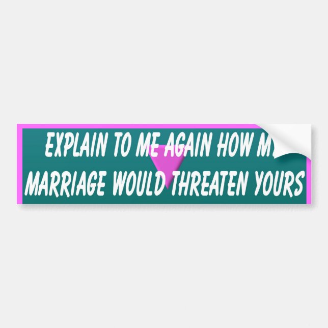 Explain It To Me Bumper Sticker (Front)
