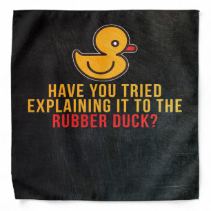 Explain it to Rubber Duck  -  Cute Duck Blanket Bandana
