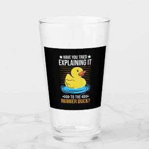 Explain It To The Rubber Duck Glass