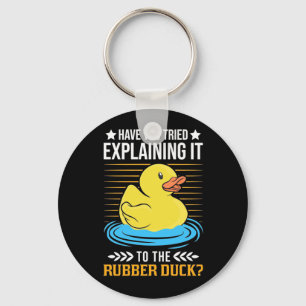 Explain It To The Rubber Duck Keychain