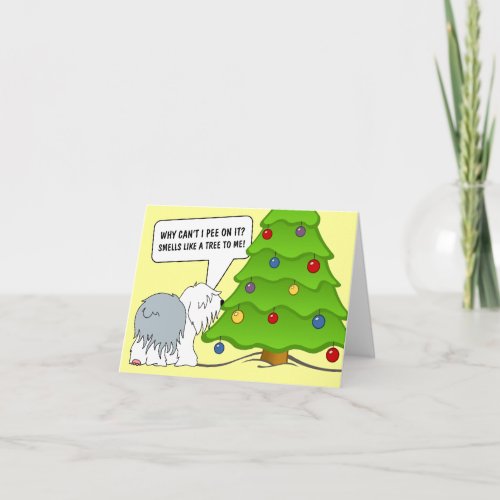 Explain the meaning of Christmas to your dog now Holiday Card