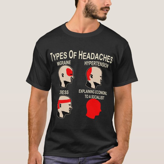 Explaining Economics To A Socialist Headache  # T-Shirt (Front)