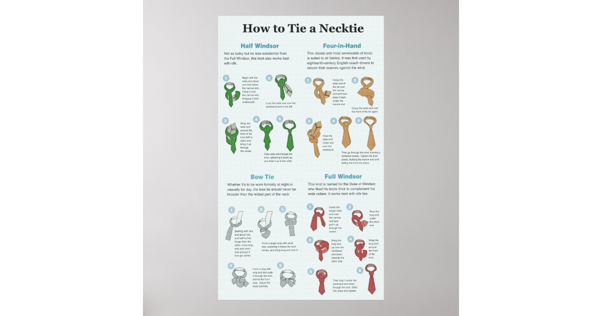 explanation chart of how to tie a necktie zazzle com wine explanation chart