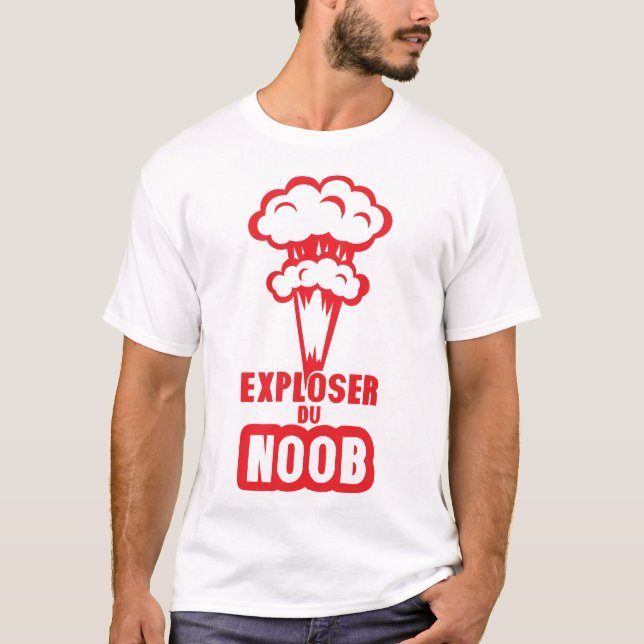 explode noob gamer bomb drawing T-Shirt (Front)
